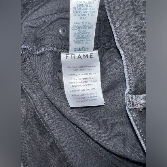 FRAME Eyelet - Hem Cropped Flared Jeans - Lacey - size 28 - F20 - Picture 6 of 12